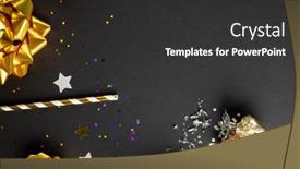  Presentation with new year - Presentation theme with composition-of-close-up and a  colored foreground