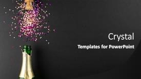  Presentation with new year - Presentation theme featuring composition-of-close-up and a  colored foreground