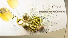  Presentation with new year - Slide set with composition-of-close-up and a cream colored foreground