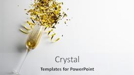  Presentation with new year - Presentation theme enhanced with composition-of-close-up background and a white colored foreground