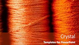  Presentation with strings - Presentation design having composition-of-close-up background and a crimson colored foreground