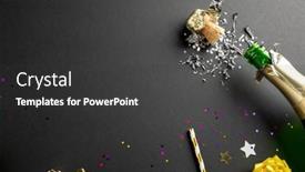  Presentation with confetti - Slide deck consisting of composition-of-close-up background and a dark gray colored foreground