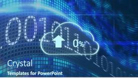  Presentation with digital image processing - Slides featuring composition-of-cloud-with-arrow background and a  colored foreground