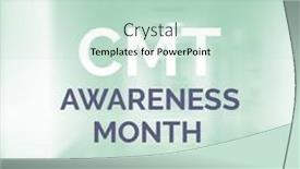  Presentation with awareness - PPT theme consisting of composition-of-cmt-awareness-month background and a soft green colored foreground