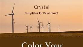  Presentation with earth wind - Presentation design enhanced with composition-of-color-your-world background and a lemonade colored foreground