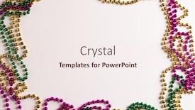  Presentation with mardi - Presentation theme consisting of composition-of-colourful-mardi-gras background and a sky blue colored foreground