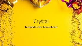  Presentation with mardi gras - PPT layouts featuring composition-of-colourful-mardi-gras background and a light gray colored foreground