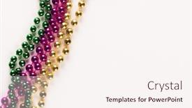  Presentation with mardi gras - Presentation theme having composition-of-colourful-mardi-gras background and a sky blue colored foreground