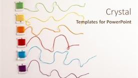  Presentation with craft - PPT layouts featuring composition-of-colourful-sewing-crewels background and a  colored foreground