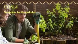  Presentation with community - Theme consisting of composition-of-community-garden-week background and a  colored foreground