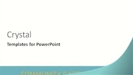  Presentation with community garden - Presentation theme enhanced with composition-of-community-garden-week background and a white colored foreground