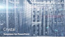  Presentation with circuit board - Slide deck featuring composition-of-computer-circuit-board background and a ocean colored foreground