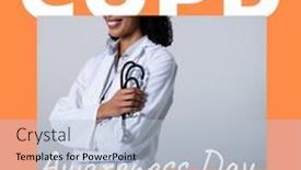  Presentation with copd - Slide deck consisting of composition-of-copd-awareness-day background and a light blue colored foreground