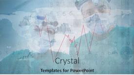  Presentation with face masks - Theme consisting of composition-of-covid-19-medical background and a light blue colored foreground