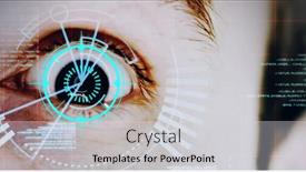  Presentation with data processing - PPT theme having composition-of-data-processing-over background and a light gray colored foreground