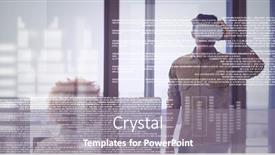  Presentation with image processing - Slide deck enhanced with composition-of-data-processing-over background and a gray colored foreground