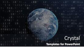  Presentation with data processing - Slides enhanced with composition-of-data-processing-over background and a wine colored foreground