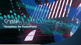  Presentation with black technology - Slide deck enhanced with composition-of-data-processing-over background and a ocean colored foreground