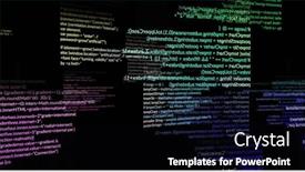  Presentation with processing - Presentation having composition-of-data-processing-over background and a black colored foreground