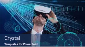  Presentation with image processing - Amazing PPT layouts having composition-of-data-processing-world backdrop and a ocean colored foreground