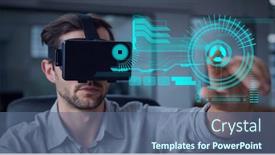  Presentation with data processing - Beautiful PPT layouts featuring composition-of-data-processing backdrop and a ocean colored foreground