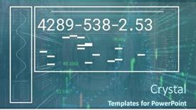  Presentation with server - Slide deck featuring composition-of-data-processing background and a ocean colored foreground