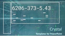  Presentation with server - PPT layouts enhanced with composition-of-data-processing background and a ocean colored foreground