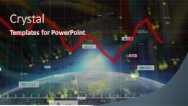  Presentation with server - Presentation featuring composition-of-data-processing background and a wine colored foreground