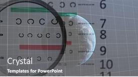  Presentation with digital image processing - PPT theme consisting of composition-of-data-processing background and a gray colored foreground