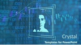  Presentation with processing - PPT theme enhanced with composition-of-data-processing background and a ocean colored foreground