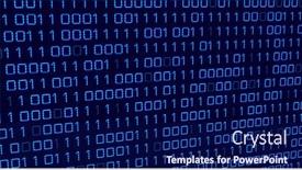  Presentation with black technology - Theme featuring composition-of-data-processing background and a navy blue colored foreground