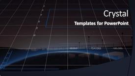  Presentation with digital image processing - Slide deck featuring composition-of-data-processing background and a wine colored foreground
