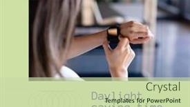  Presentation with saving - PPT layouts consisting of composition-of-daylight-saving-time background and a  colored foreground