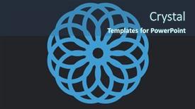  Presentation with blue design - Slide set having composition-of-decorative-blue-looped background and a ocean colored foreground