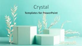  Presentation with pastel - Audience pleasing PPT theme consisting of composition-of-different-geometric-objects backdrop and a arctic colored foreground