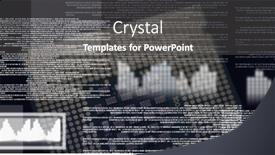  Presentation with data science - Colorful PPT layouts enhanced with composition-of-digital-data-processing backdrop and a gray colored foreground