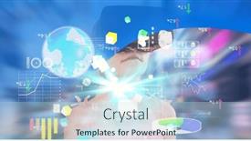  Presentation with image processing - PPT layouts with composition-of-digital-icons background and a  colored foreground