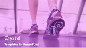  Presentation with digital image - Presentation having composition-of-digital-interface-over background and a purple colored foreground