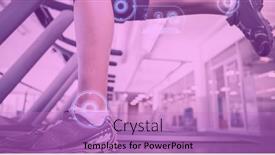  Presentation with digital image - Cool new PPT theme with composition-of-digital-interface-over backdrop and a coral colored foreground