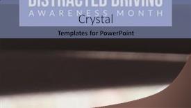  Presentation with distracted driving - PPT theme featuring composition-of-distracted-driving-awareness background and a light blue colored foreground