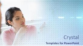  Presentation with team meeting - PPT layouts enhanced with composition-of-diverse-business-team background and a sky blue colored foreground