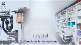  Presentation with diverse medical - Slide set having composition-of-diverse-doctor background and a sky blue colored foreground