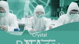  Presentation with dna - Slides having composition-of-dna-day-text background and a teal colored foreground