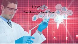  Presentation with brain dna - Cool new presentation design with composition-of-dna-strand-brain backdrop and a coral colored foreground