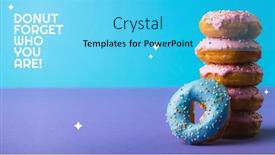  Presentation with forget - Slide deck enhanced with composition-of-donut-forget background and a cyan colored foreground