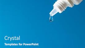  Presentation with drop - PPT layouts having composition-of-drop-falling background and a gray colored foreground