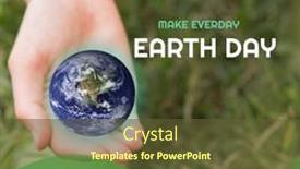  Presentation with earth day - Presentation design having composition-of-earth-day-text background and a tawny brown colored foreground