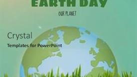  Presentation with climate - Presentation theme consisting of composition-of-earth-day-text background and a seafoam green colored foreground