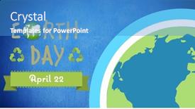  Presentation with earth day - Slide deck featuring composition-of-earth-day-text background and a  colored foreground