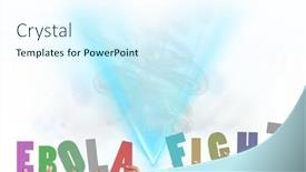  Presentation with blue global - Presentation theme featuring composition-of-ebola-fight-multi background and a cool aqua colored foreground